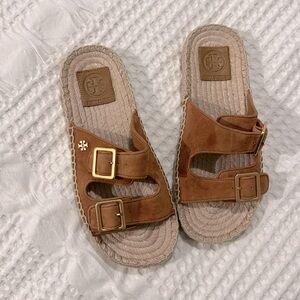 Tory Burch espadrille slides